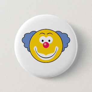 Clown Face 6 Cm Round Badge