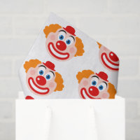 Clown face gift wrap tissue paper