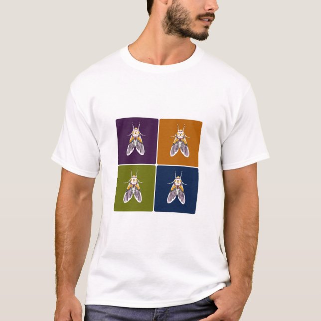 Clown Face Moth  T-Shirt (Front)