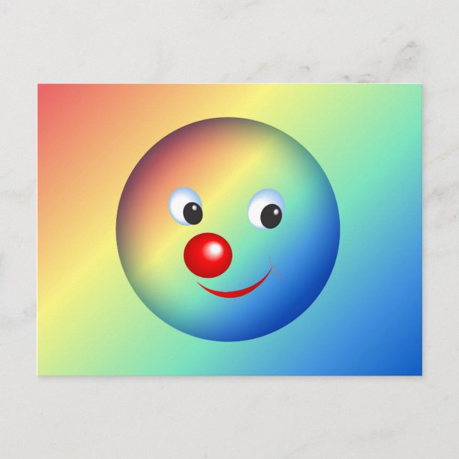 Clown Face Postcard (Front)
