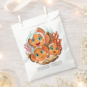 Clown fish Cartoon cute Family Underwater Favour Bags