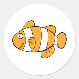 Clown Fish Classic Round Sticker