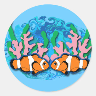 Clown Fish Classic Round Sticker