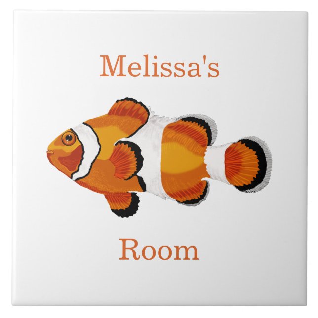 Clown Fish Kids Room  Tile (Front)