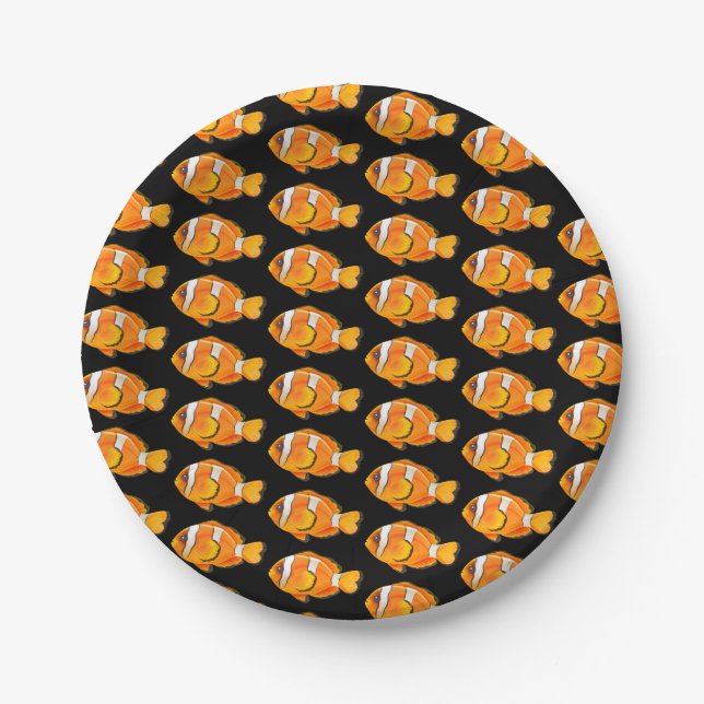 Clown Fish Paper Plate (Front)