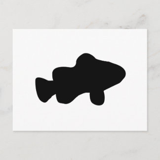 Clown Fish Silhouette Postcard
