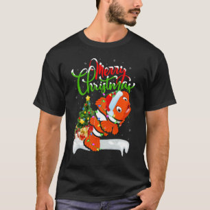 Clown Fish Xmas Decorations Santa Clown Fish Chr T-Shirt