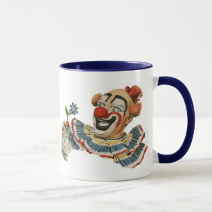 Clown Grins at Flower - Mug