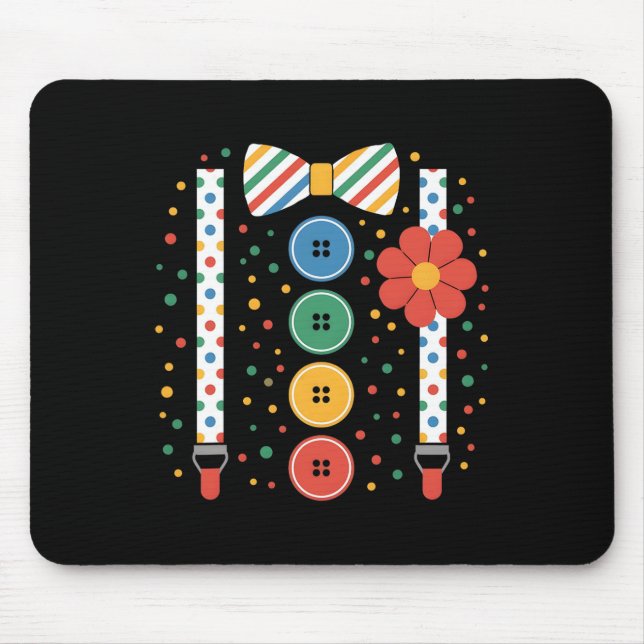 Clown Halloween Costume  Mouse Pad (Front)