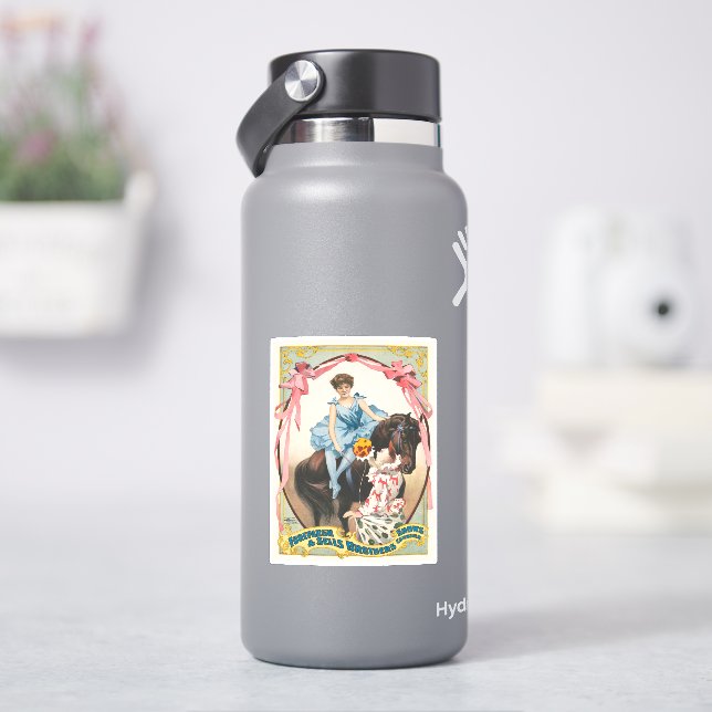 Clown Handing Flowers To A Woman On Horseback (HydroFlask)