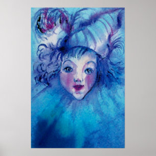 CLOWN IN BLUE POSTER