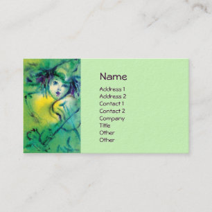 CLOWN IN GREEN BUSINESS CARD