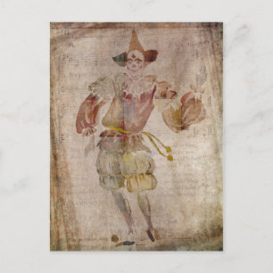 Clown in the Mirror Postcard