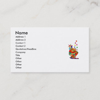 Clown Juggling Balls Business Card