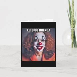 Clown Let's Go Brenda 1 Card