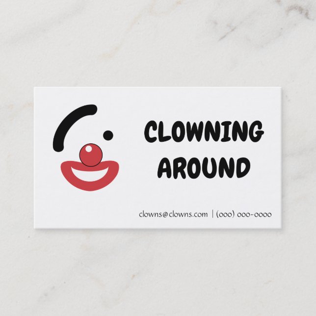 Clown Logos Business Card (Front)