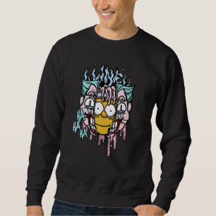 Clown Mask Dripping Retro Easter 5s Unisex Matchin Sweatshirt