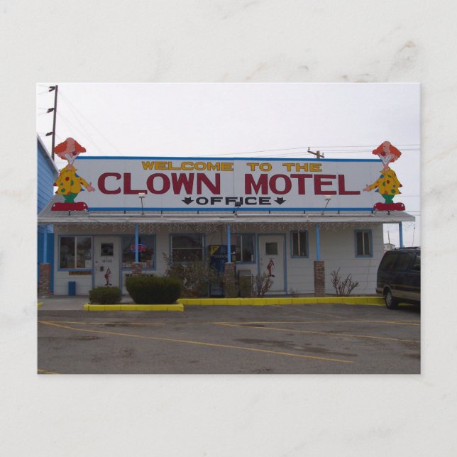 Clown Motel Postcard (Front)
