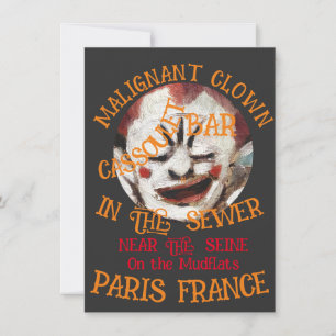 Clown Nightclub Restaurant Bar Tiki Pub Toga 2042 Invitation