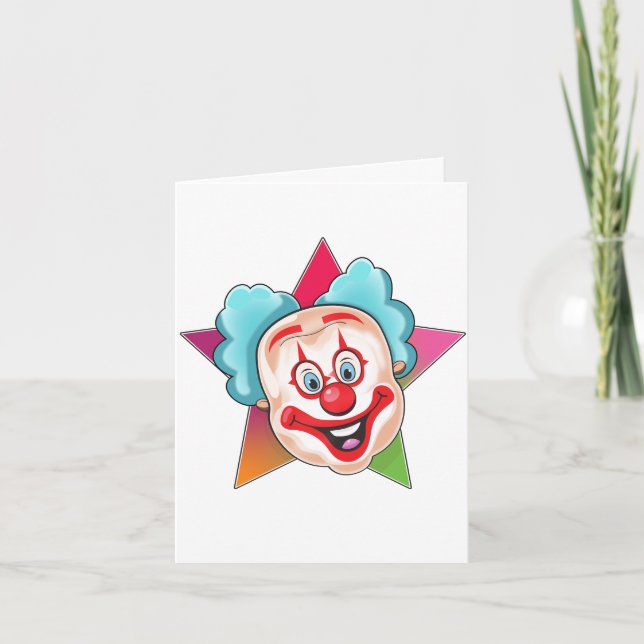Clown Note Card (Front)