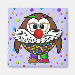 clown owl magnet