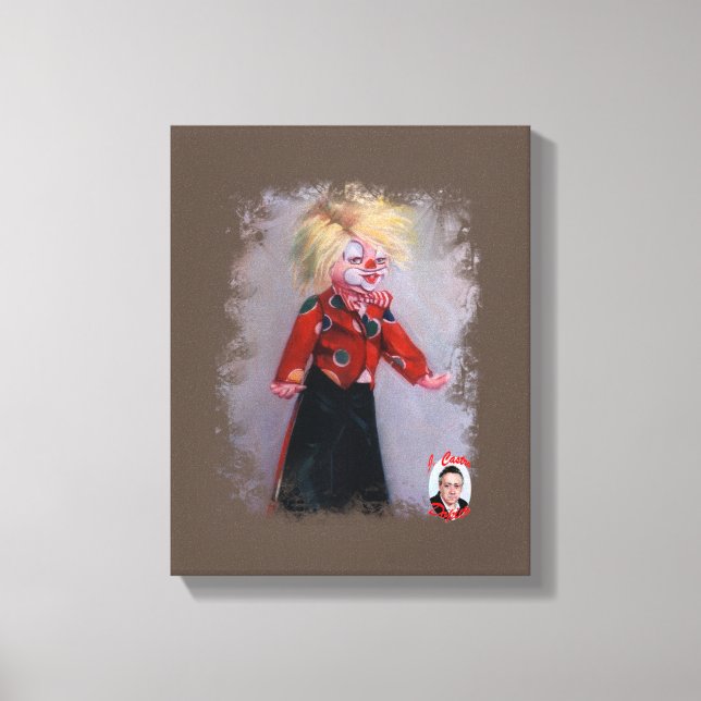 Clown/Pallaso/Clown Canvas Print (Front)