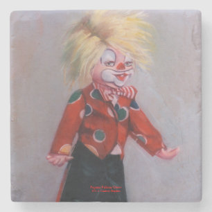 Clown/Pallaso/Clown Stone Coaster