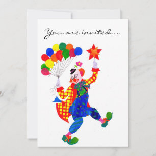 Clown Party Invitation