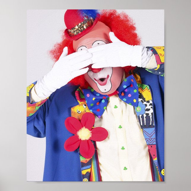 Clown Peekaboo Poster (Front)