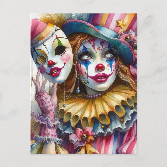 Clown Postcard (Front)