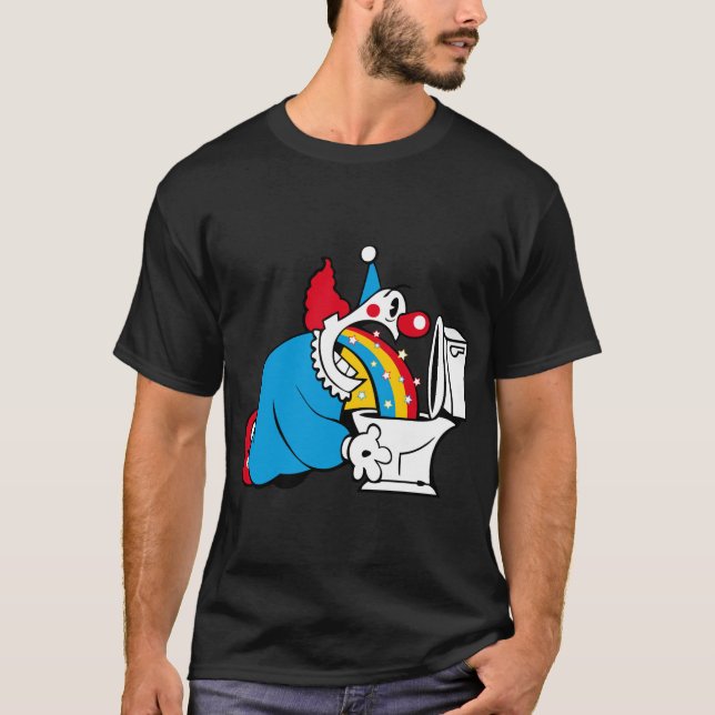 Clown Purging Rainbow T-Shirt (Front)