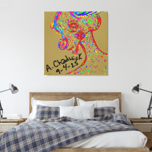Clown Reindeer Canvas Print