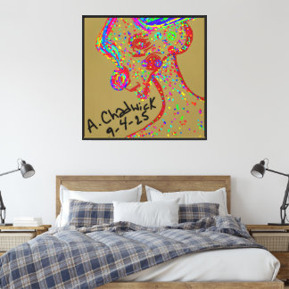 Clown Reindeer Canvas Print