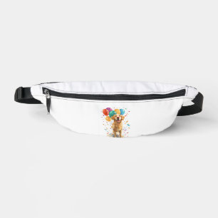 Clown Retriever � Circus Dog with Balloons Bum Bags