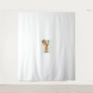 Clown Retriever – Circus Dog with Balloons Tapestry