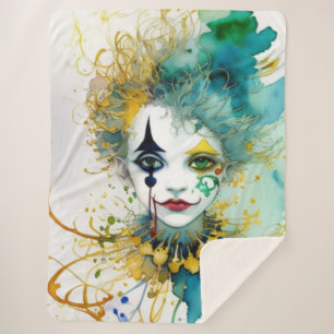 Clown Sherpa Blanket