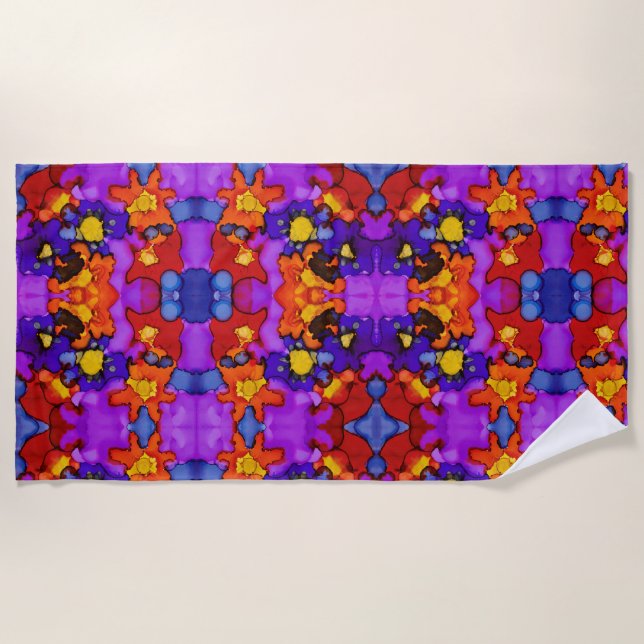 Clown Show Beach Towel (Front)