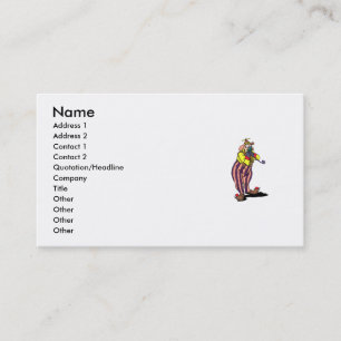 Clown silly business card