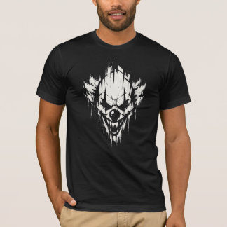 Clown Skull Halloween Graphic T-Shirt