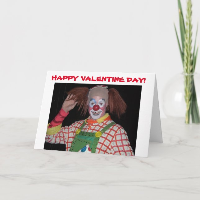 CLOWN SMILE VALENTINE card (Front)