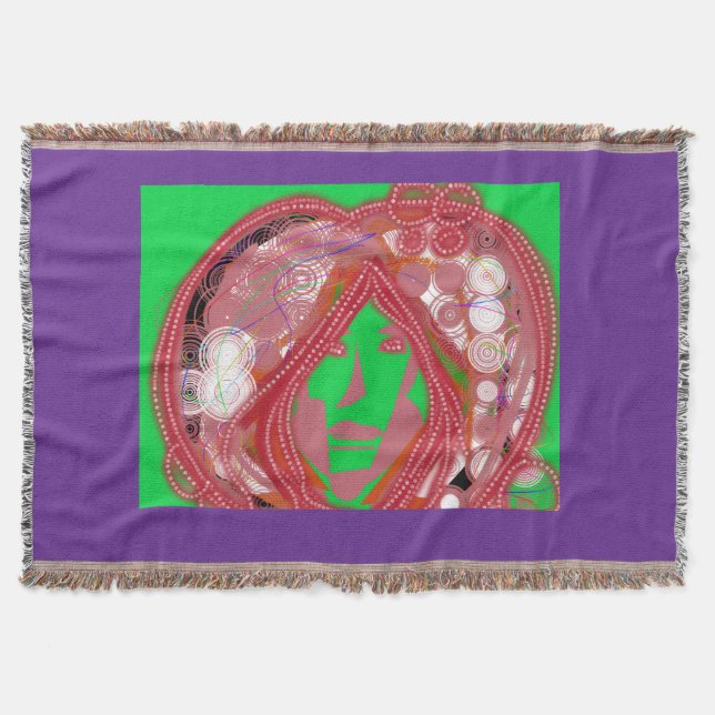 Clown Steampunk  Throw Blanket (Front)