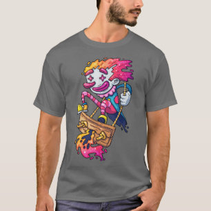 Clown Swinging Swing Cheerful T-Shirt