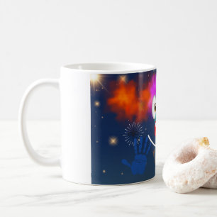 Clown, the evening and the sky coffee mug