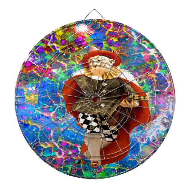 Clown Troubadour Dartboard (Front)