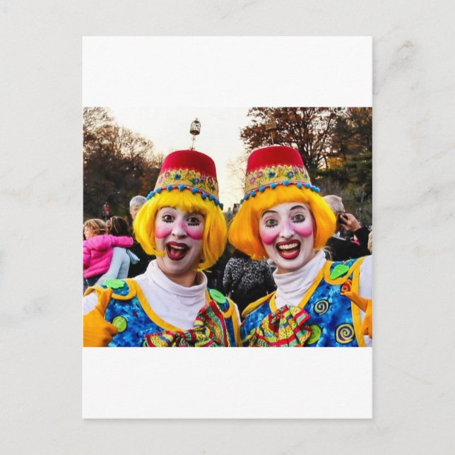 Clown Twiins Postcard (Front)