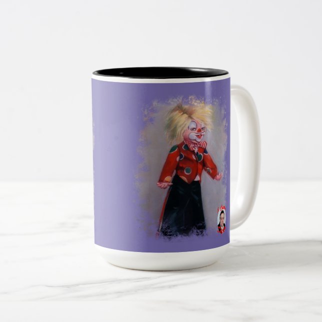 Clown Two-Tone Coffee Mug (Front Right)