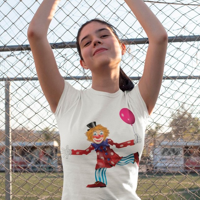 Clown With A Balloon Girls T-Shirt (Creator Uploaded)