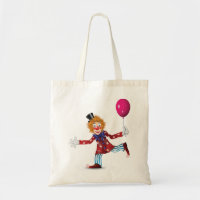 Clown With A Balloon Tote Bag
