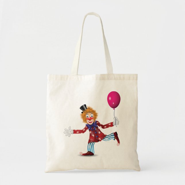 Clown With A Balloon Tote Bag (Front)