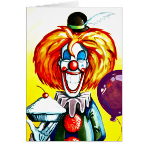 Clown with Pie Painting